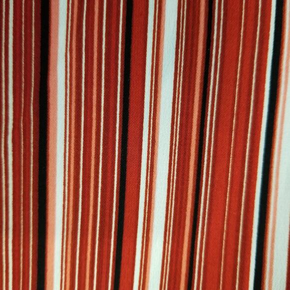 Maggie Barnes Women's Career Blouse Button Up Shirt Red Striped Size 5X - Picture 6 of 7